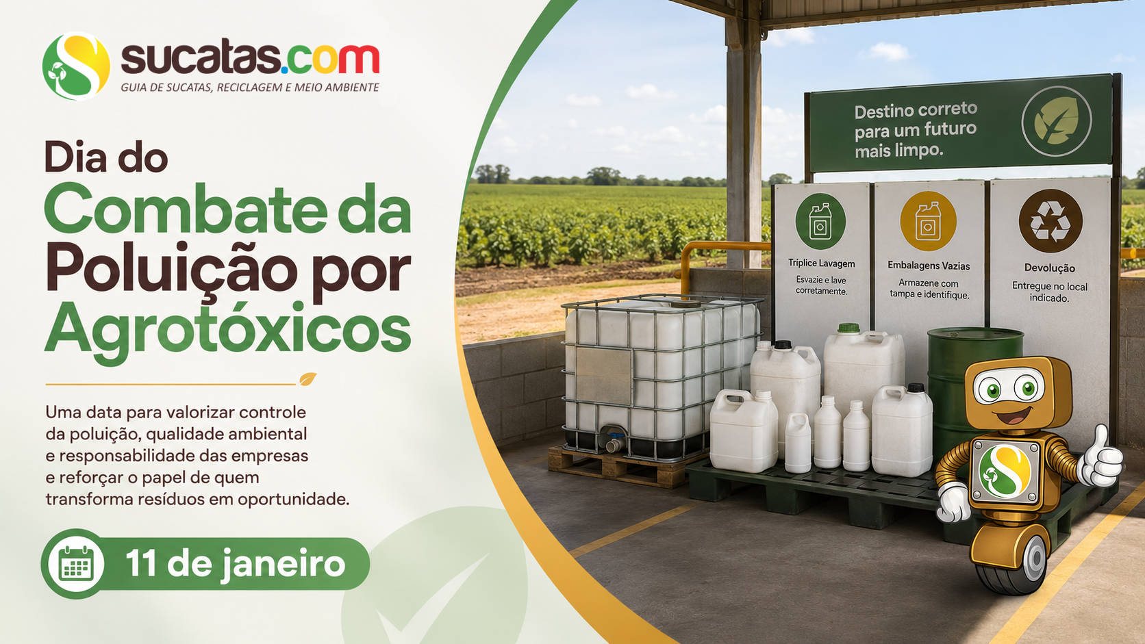 Dia do Combate da Poluição por Agrotóxicos — 11 de janeiro
