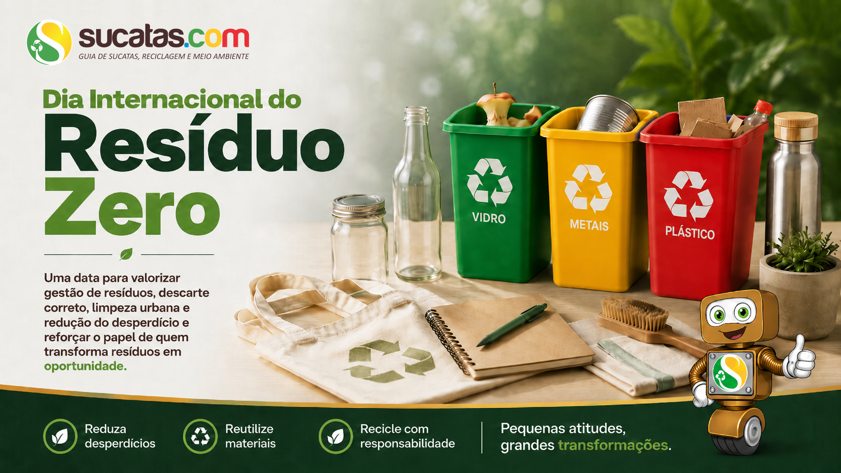 Dia Internacional do Resíduo Zero — 30 de março