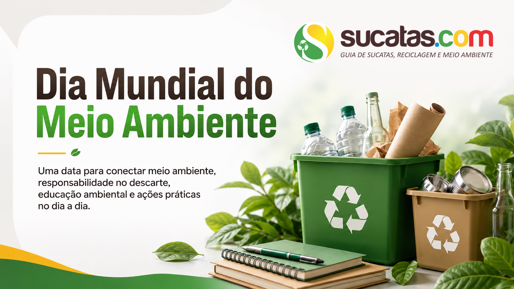 5 de junho - Dia Mundial do Meio Ambiente: por que a data tambem fala de residuos, clima e reciclagem