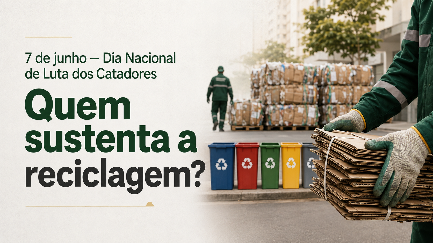 Dia Nacional de Luta dos Catadores de Materiais Recicláveis: por que o 7 de junho importa